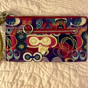 Coach Poppy wristlet/clutch
